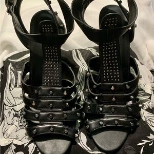 Torrid Black Gladiator Sandals with Studded Straps